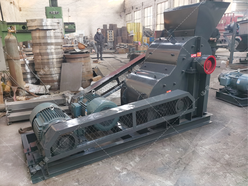 46小型雙級粉碎機發(fā)貨圖片_發(fā)往山西朔州_粉碎煤矸石