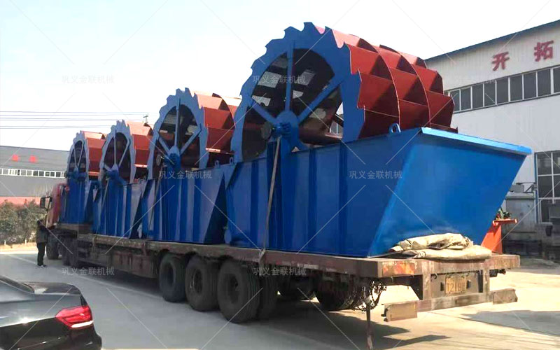 輪斗式洗砂機-輪斗洗沙機價格-小型輪式洗砂機圖紙圖片-視頻-原理參數