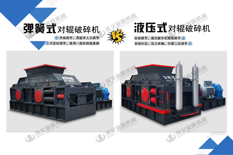 彈簧對輥式制砂機(jī)和液壓對輥制砂機(jī)對比